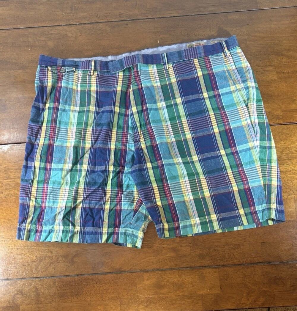 Polo Ralph Lauren Men's Authentic India Madras Plaid Shorts Size 44B Extended